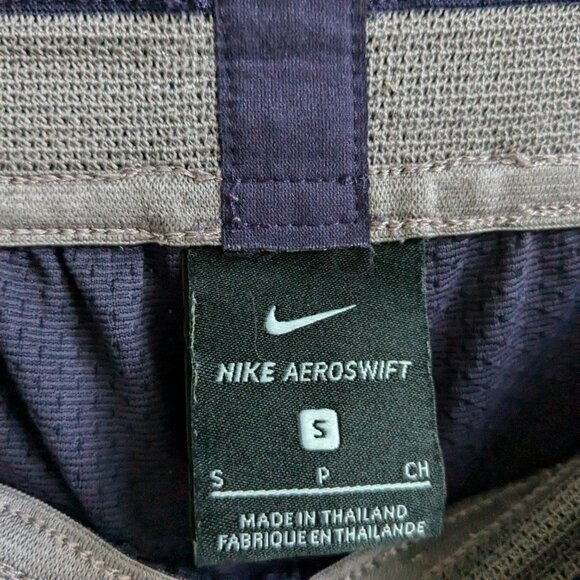 Nike AeroSwift Shorts Men S Purple Dri-Fit Mesh 9in Running Training Shorts - Picture 5 of 9